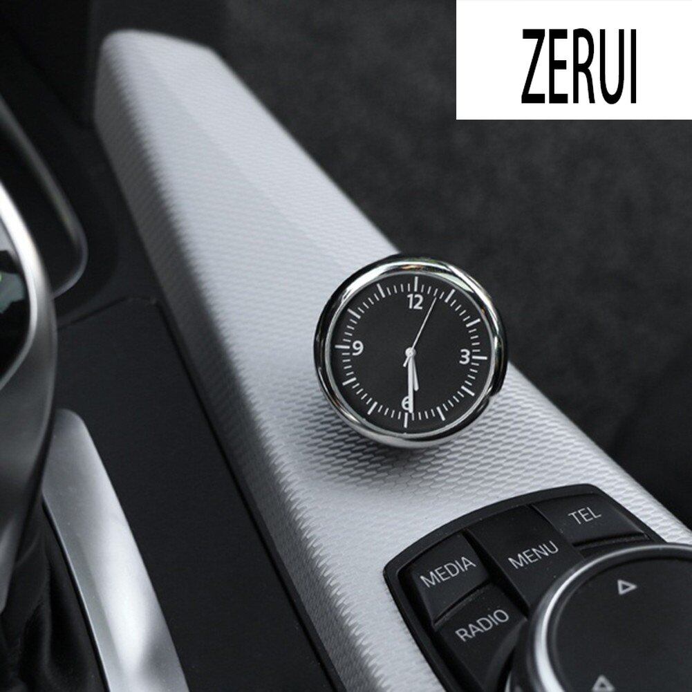 Đồng Hồ Thạch Anh Mini Nội Thất Xe Hơi ZR Đồng Hồ Đo Độ Ẩm Nhiệt Kế Trang Trí Bảng Điều Khiển