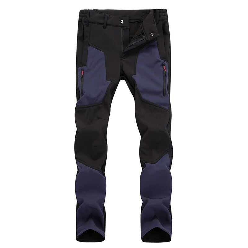 Men's Pants Warm Fleece Softshell Hiking Trousers Outdoor Sweatpants Thick Trekking Skiing Waterproof Tactical Pants