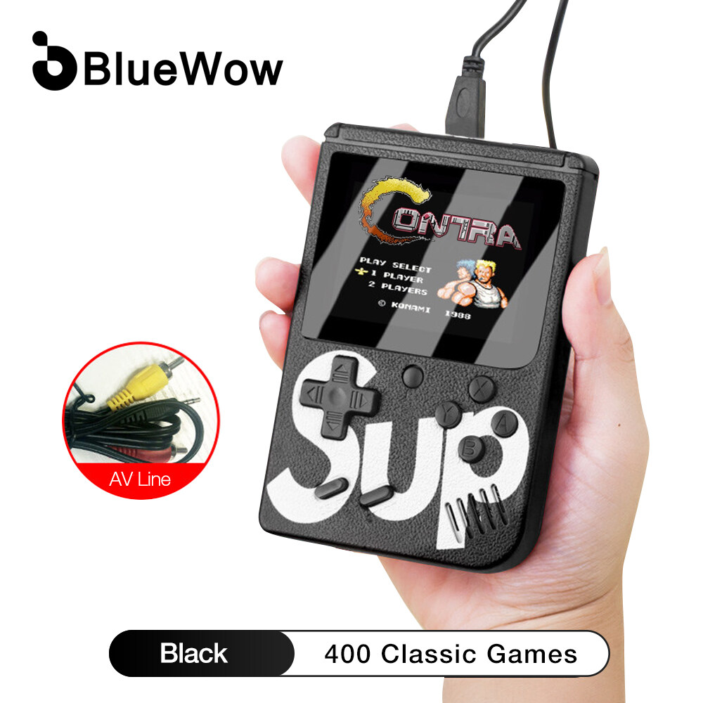 BlueWow Máy Chơi Game Cầm Tay Mini Gameboy SUP-1 Máy Chơi Game Console Cổ Điển Bảng Điều Khiển Video Cổ Điển 400 Trong 1 Trò Chơi Quà Tặng Bảng Điều Khiển Tv Doos 8 Bit 3.0 Inch Hỗ Trợ Đầu Ra TV Cho Trẻ Em Với Cáp AV