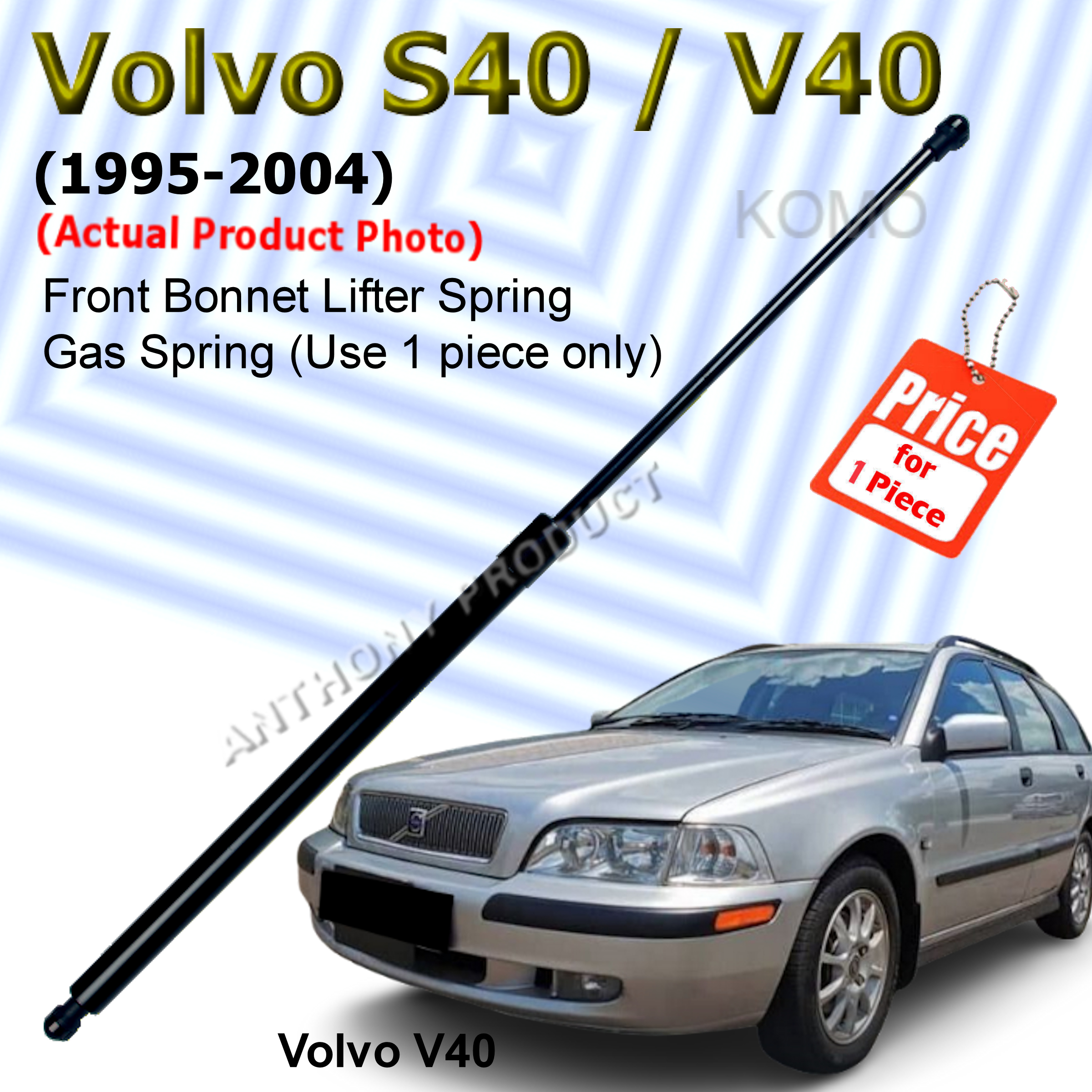 AST Suspension Lowering Springs (40mm/40mm) - 1995-2000 Volvo S40 T4 (V/X) main image 0