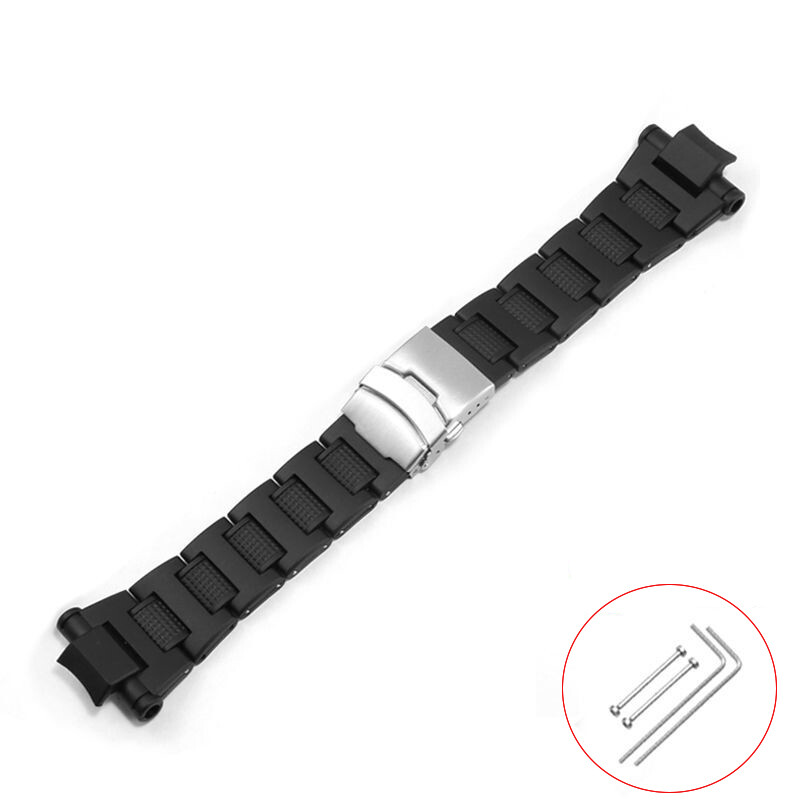 Stainless steel strap for casio g-shock gw-a1100 gw4000 ga1000 replacement watchband