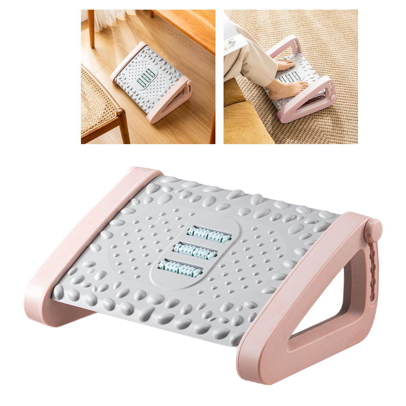 Blesiya Adjustable Foot Rest-- Improved Posture Solemassage Thicken Plastic for Work