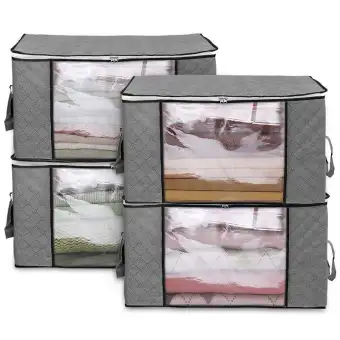 4pack Storage Bags Clothes Organizer Containers With Strengthen