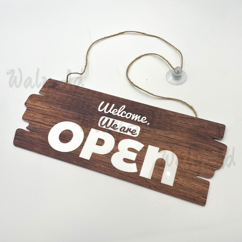 Open Closed Door Sign/Shop Signage/Papan Tanda Buka Tutup Acrylic Door ...