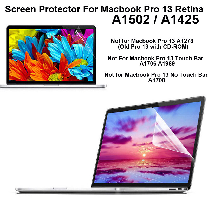 High clear screen protector for 2015 Macbook Pro Retina 13 inch A1502 A1425 screen film