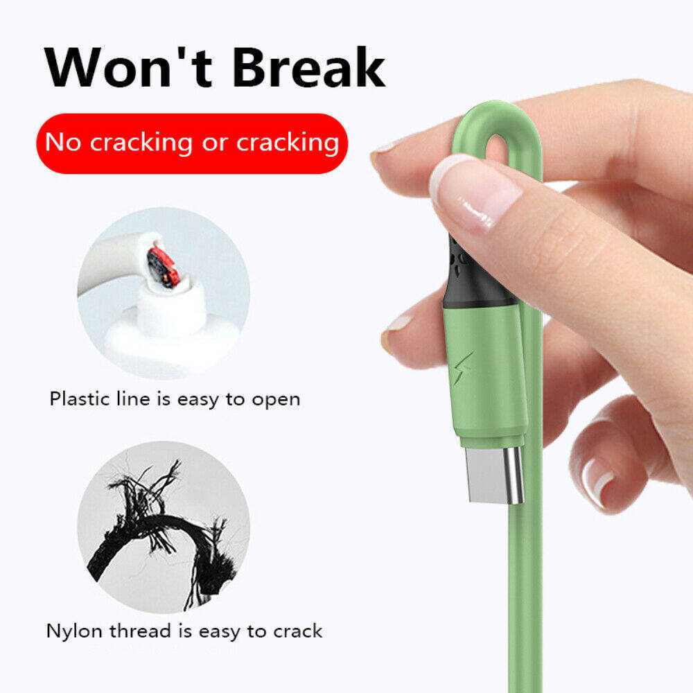 3 in 1 Data Cable Charging Cable Portable Silicone Charging Cable for Micro USB Type C iphone Samsung LeTV Xiaomi Huawei OPPO ViVo