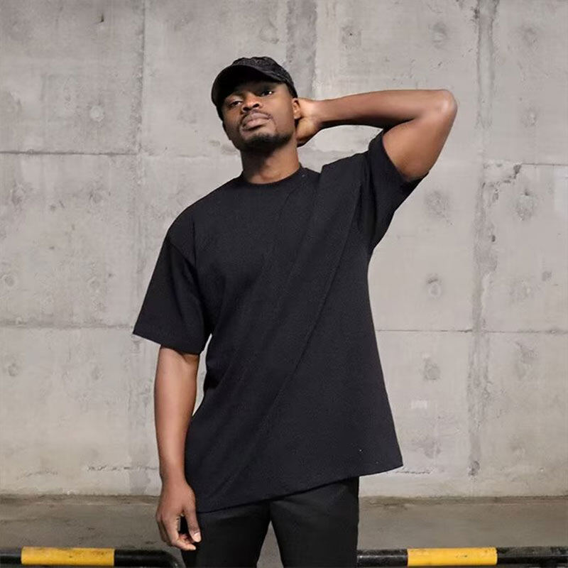 ASRV men's T-shirt loose round neck white black short-sleeved t-shirt