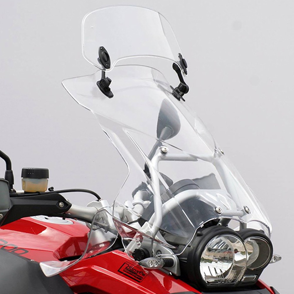 Motorcycle Universal Windshield Clamp-On Variable Windscreen Spoiler Extension
