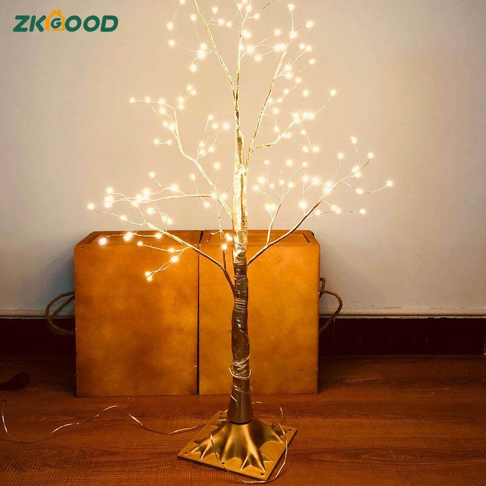 Zkgood 1 cái Mô Phỏng Cây ĐÈN LED Trang Trí Tiệc Giáng Sinh Nhà Liên Hoan Ngoài Trời Trong Nhà