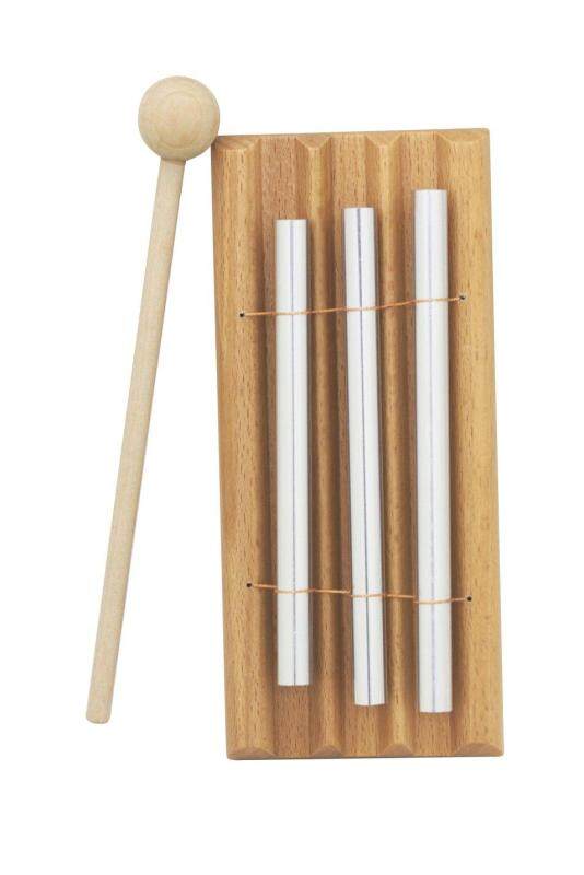 Hot Bán Hàng 1 Gỗ Bộ Gõ Ba Thanh Chuông Bộ Gõ 3 Mực Nhạc Cụ