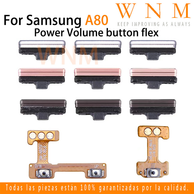 New For Samsung galaxy A80 A805 Power button flex on / off Switch Button Side Key Volume Up Down Flex Cable