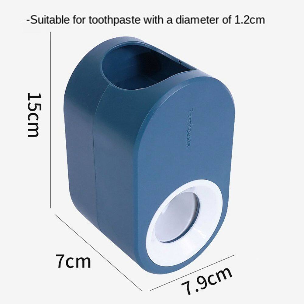 EO4MD Automatic Storage Organization Adhesive Bathroom Tools Bathroom Accessories Set Toothpaste Squeezer Toothbrush Holder Toothbrush Rack