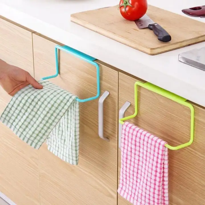 Over Door Tea Towel Rack Bar Hanging Holder Rail Organizer