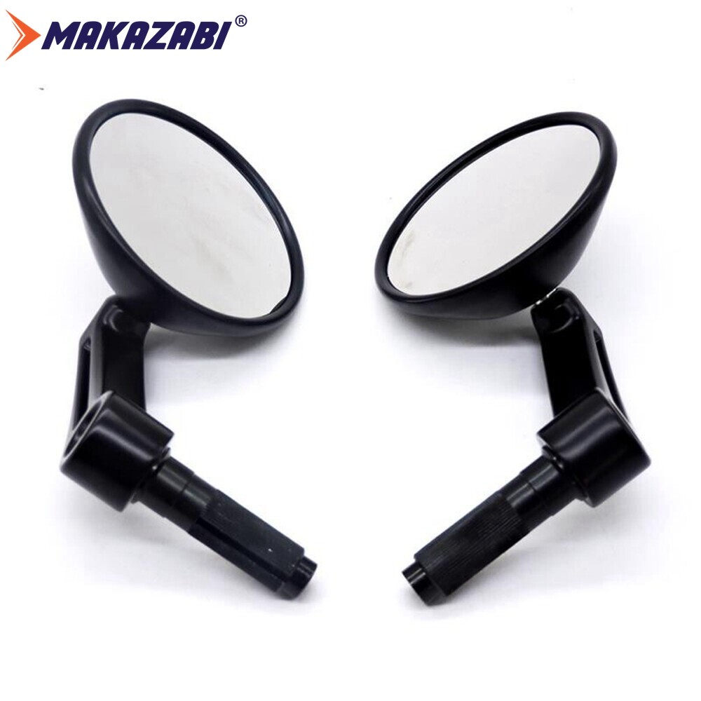 17mm Diameter Round Motorcycle Rear View Mirrors Handle Bar End Cafe Racer For SPORTSTER 883 1200 XL X48 Street 750 Honda Rebel 500 Rebel 300 Yamaha XV950R Bolt CMC Bobber 350 Husqvarna 401 Ducati Kawasaki Suzuki Vespa etc