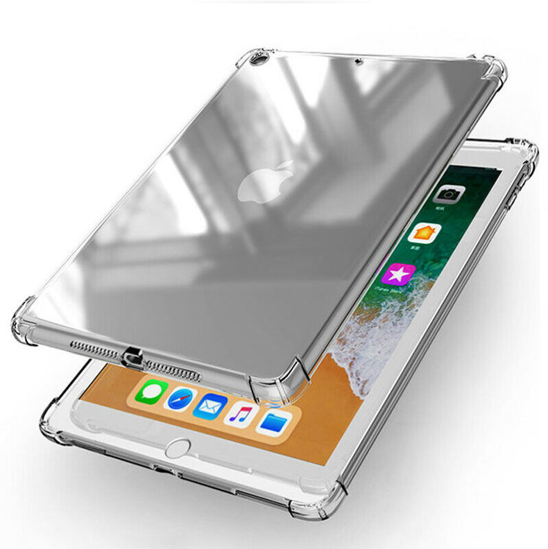 High transparent tpu case for ipad 9.7 2017 2018 2019 10.2 5th 6th 7th generation case drop resistance soft tpu cover for ipad air 1 2 3 4 ipad 2 3 4 5 6 7 8 casing mini 1 2 3 4 5 6 back cover
