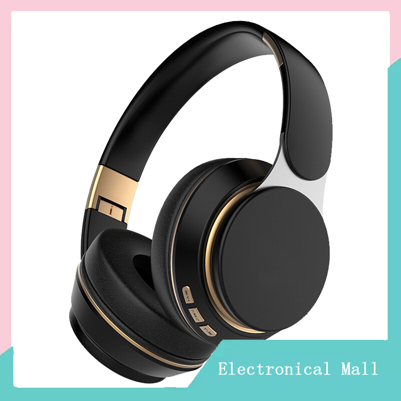 Wireless Headphones Bluetooth--compatible Headset Foldable Stereo Adjustable Earphones With Mic