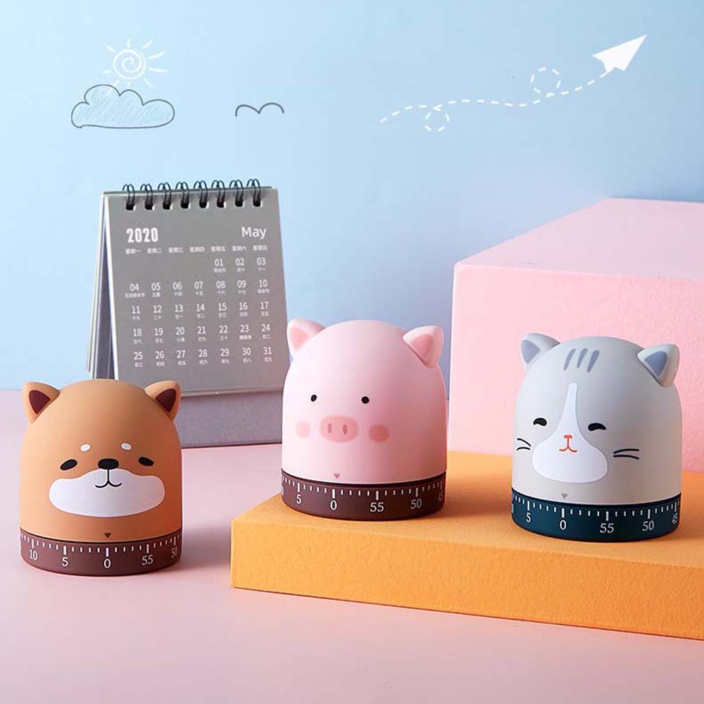 SDKIGVX Mechanical Multifunctional Study Countdown Household Home Time Reminder Kitchen Timer Alarm Clock Cooking Tool