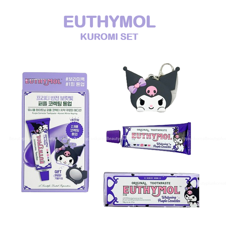 [Euthymol] Toothpaste Whitening care Sanrio Mymelody Kuromi edtion