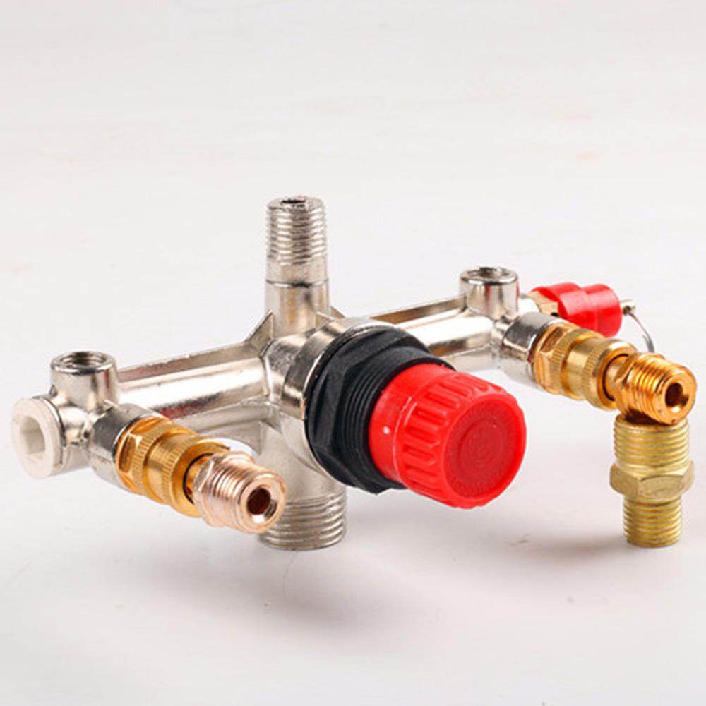 Comforhome 1PCS Aluminum Bracket Air Compressor Switch Bracket Air Pressure Regulator Valve Pump Parts Tool Set