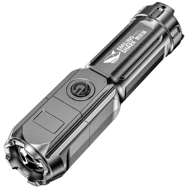 Multi-function Flashlight Strong Light Rechargeable Zoom Super Bright Xenon Household Outdoor Portable Led Night Flashlight