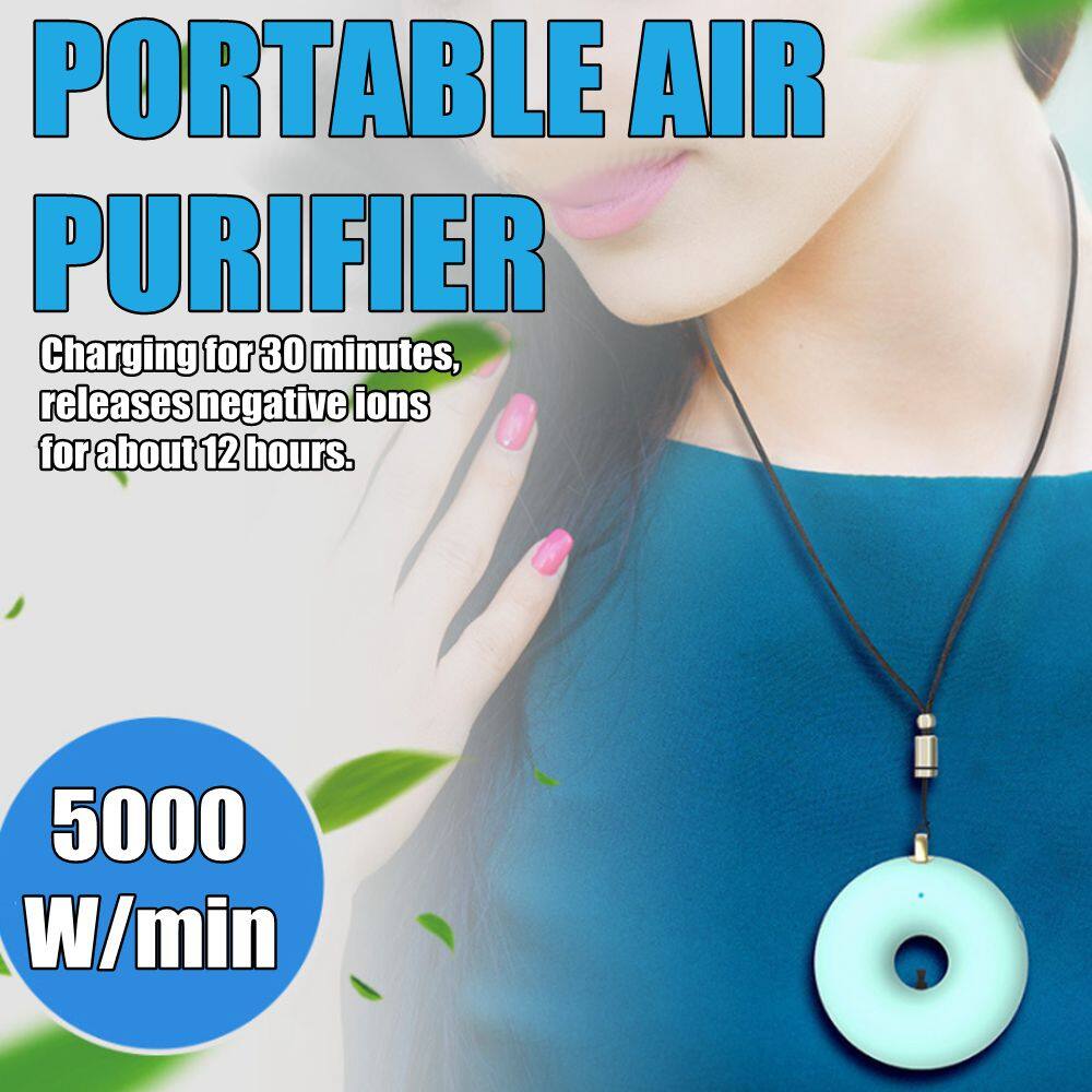 Vòng Cổ Đeo Được AUGIENB Máy Lọc Không Khí, Máy Lọc Không Khí Anion Nhỏ