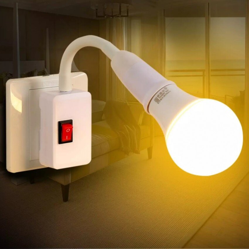 Đui Đèn Gắn Trong Vít E27 Có Thể Điều Chỉnh Đui Đèn Gắn Tường Tiết Kiệm Năng Lượng Gia Dụng Đui Đèn Gắn Trong Bằng Nhựa Đui Đèn Công Tắc Bóng Đèn