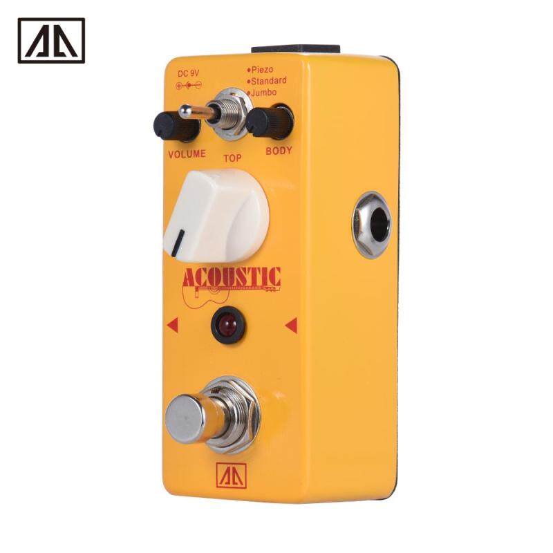 AROMA AAS-5 Acoustic Guitar Simulator Effect Pedal 3 Modes Aluminum Alloy Body True Bypass
