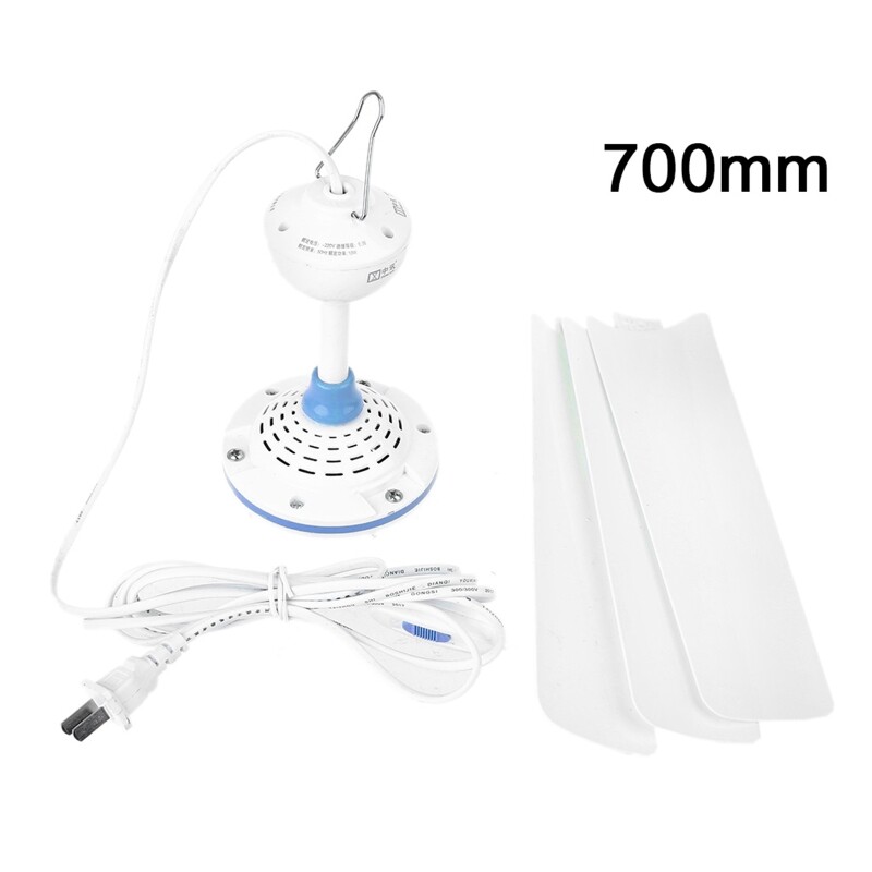 220V 15.7 to 41 inch Silent Ceiling Fan Mute Electric Hanging Fan with Switch for Dining Living Room Home Bed Dormitory
