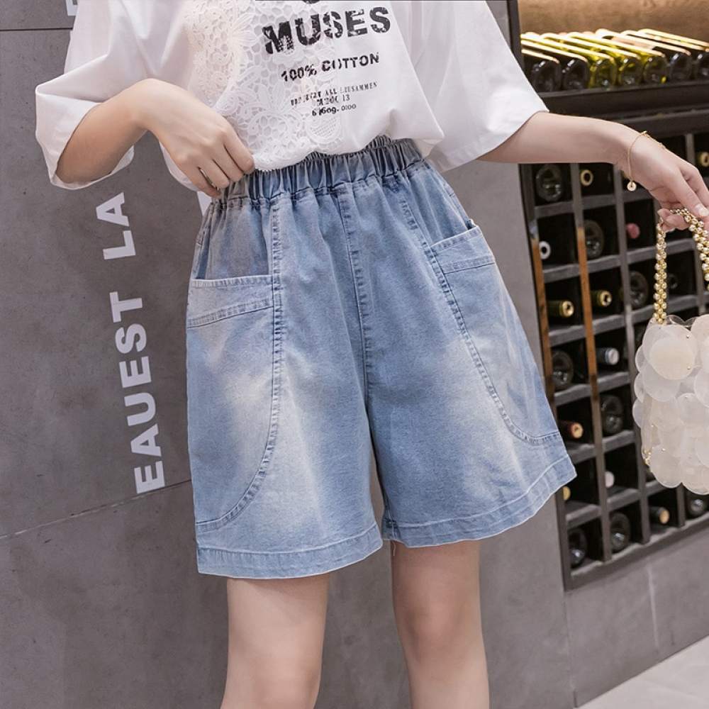 Knee Length Denim Shorts Women - Best 
