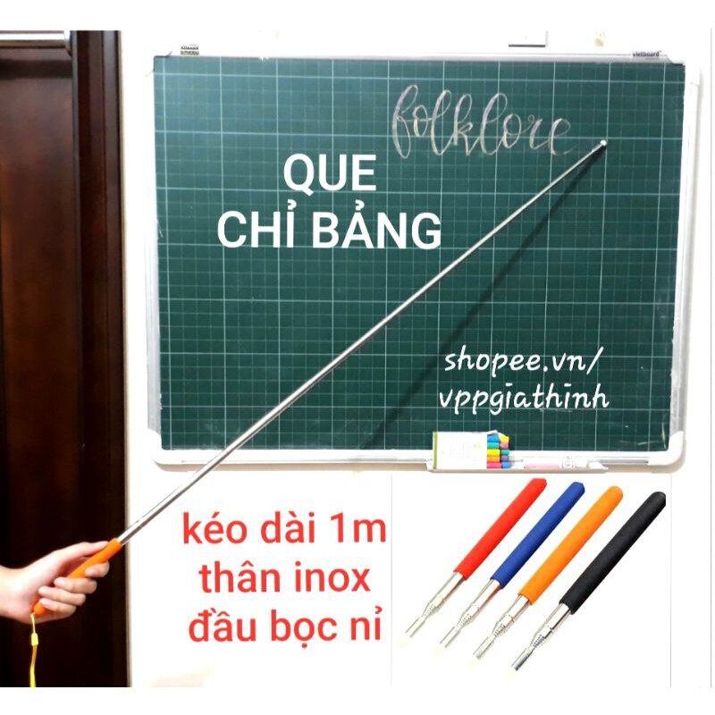 Que chỉ bảng inox đầu bọc nỉ