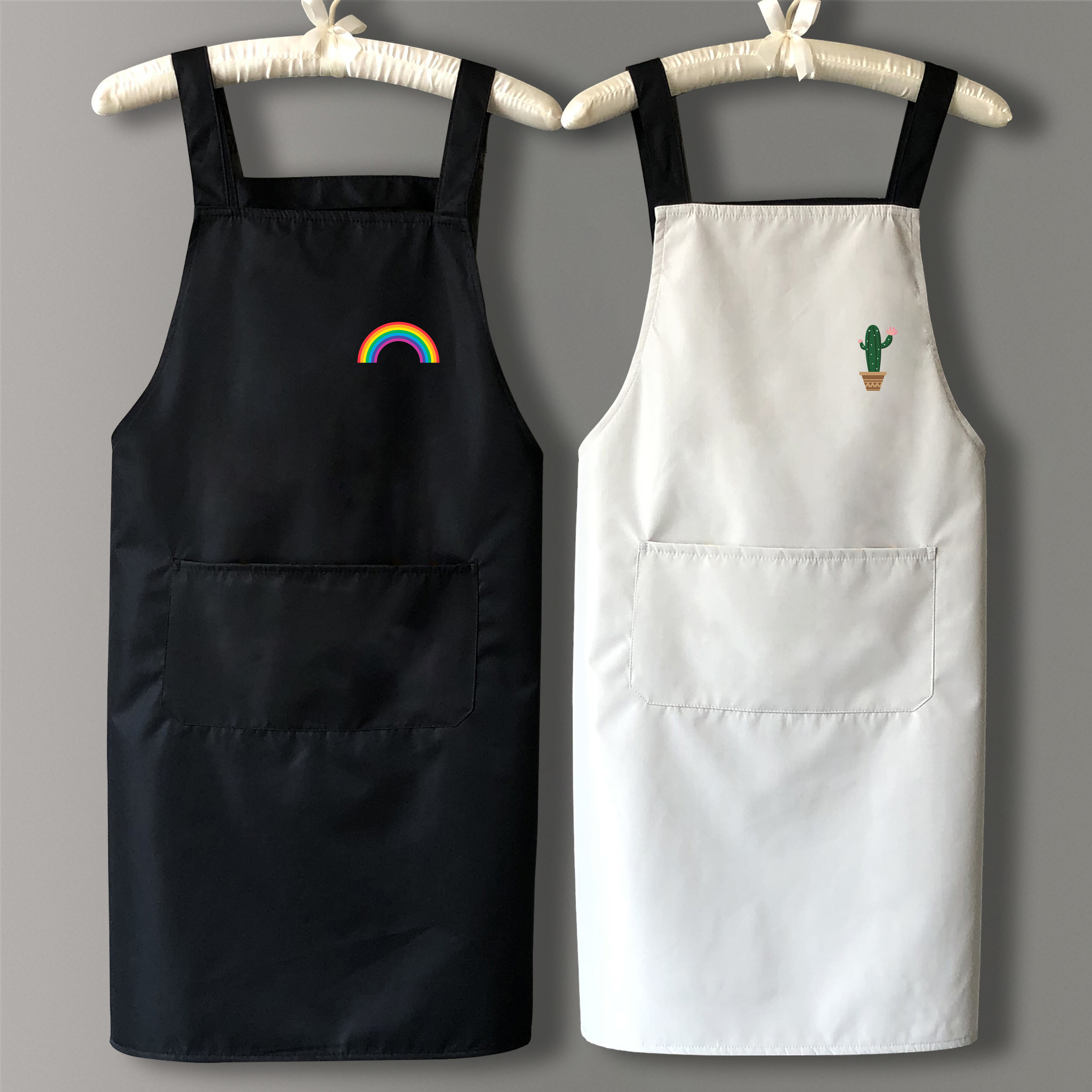 Kitchen Household Waterproof and Oil Proof Apron Printing Cute Japanese Apron