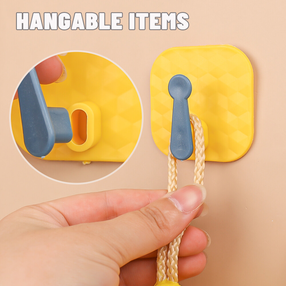 Multifunctional Creative Cute Hook Strong Viscose Wall Wall Hanging Load-bearing Kitchen Hook Seamless Door Without Punching Sticky Hook