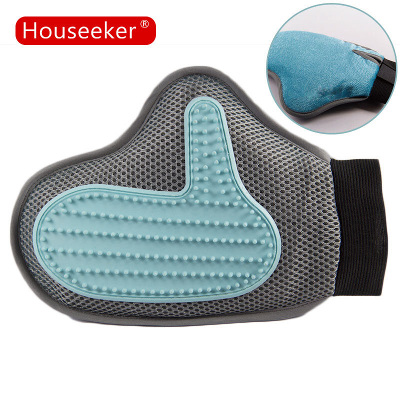 Silicone Dog Pet Grooming Glove Cat Brush Comb Deshedding Hair Gloves Dogs Bath Cleaning Supplies Animal Combs