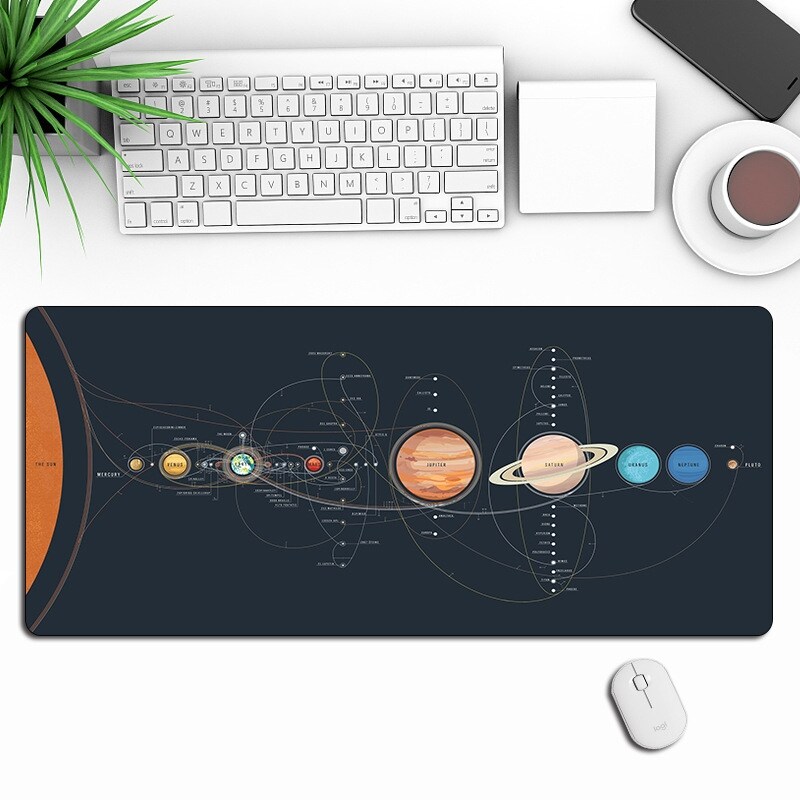 （Extraordinary Products）tấm Lót Chuột Khoa Học Viễn Tưởng Cho Phi Hành Gia Hành Tinh Dải Ngân Hà Vũ Trụ 80X30Cm Cho Máy Vi Tính Tấm Lót Chuột Chơi Game Tấm Lót Bàn Lớn