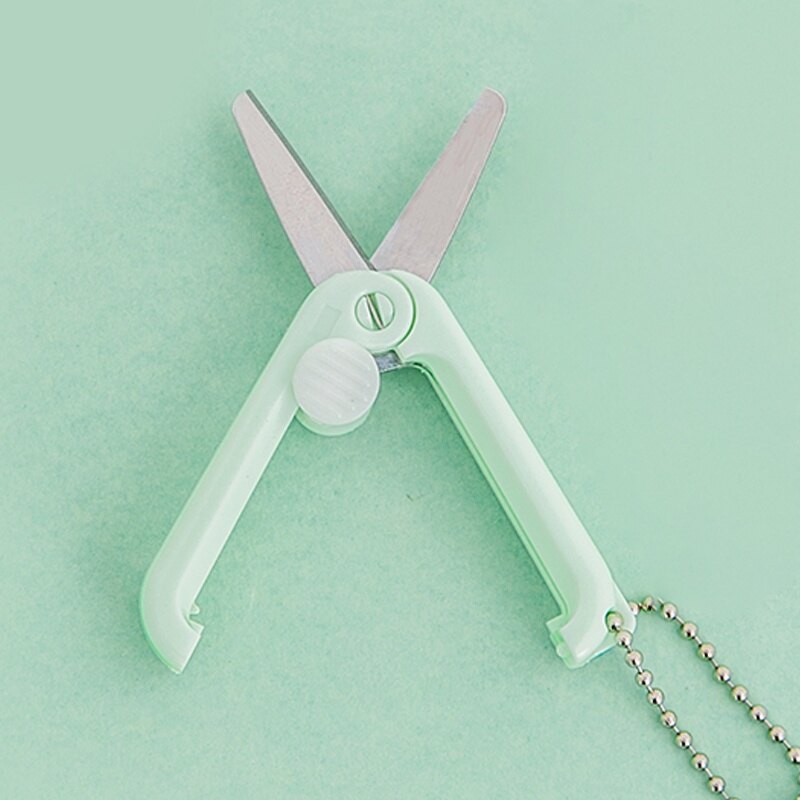 Portable Acrylic Foldable Scissors Student Concise Safety Scissors
