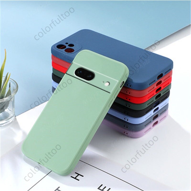 Ốp lưng cho Google Pixel 7A 6A 6 7 Pro 7pro 6pro 7 A pixel7a pixel6a pixel7 5g Ốp điện thoại Silicone lỏng vuông ốp lưng ốp mềm bảo vệ máy ảnh chống sốc cho cặp đôi