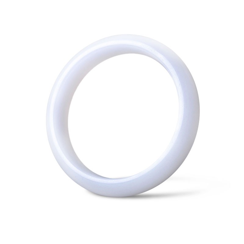 Vòng Tay Đá Quý Ngọc Bích Jadeite Trắng Tự Nhiên