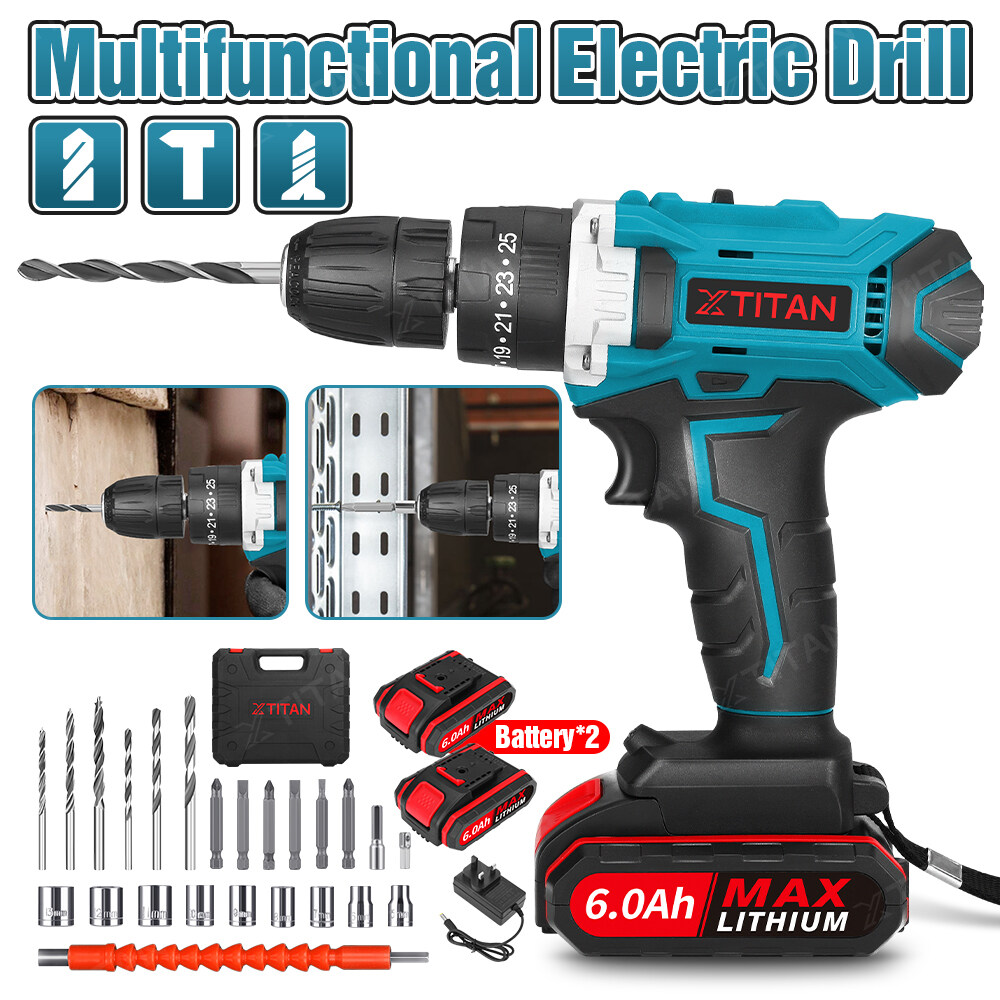 Shipping From Malaysia XTITAN 3in1 Brushless 75NM Electric Drill