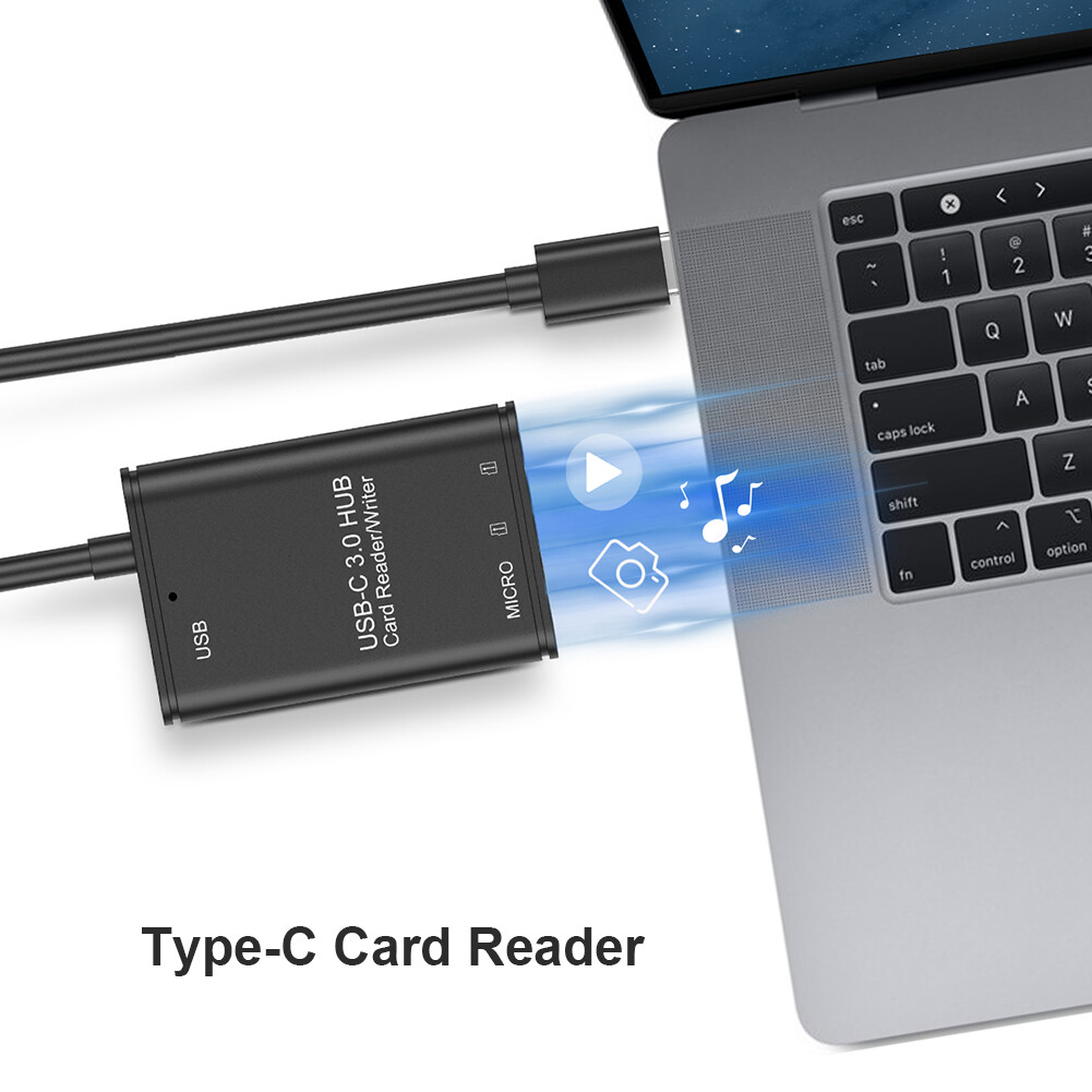 Đầu Đọc Thẻ Nhớ Loại USB 2 Trong 1 Chuyên Nghiệp 3.1 C Sang USB 3.0 Bộ Chuyển Đổi OTG Cho Điện Thoại Di Động PC