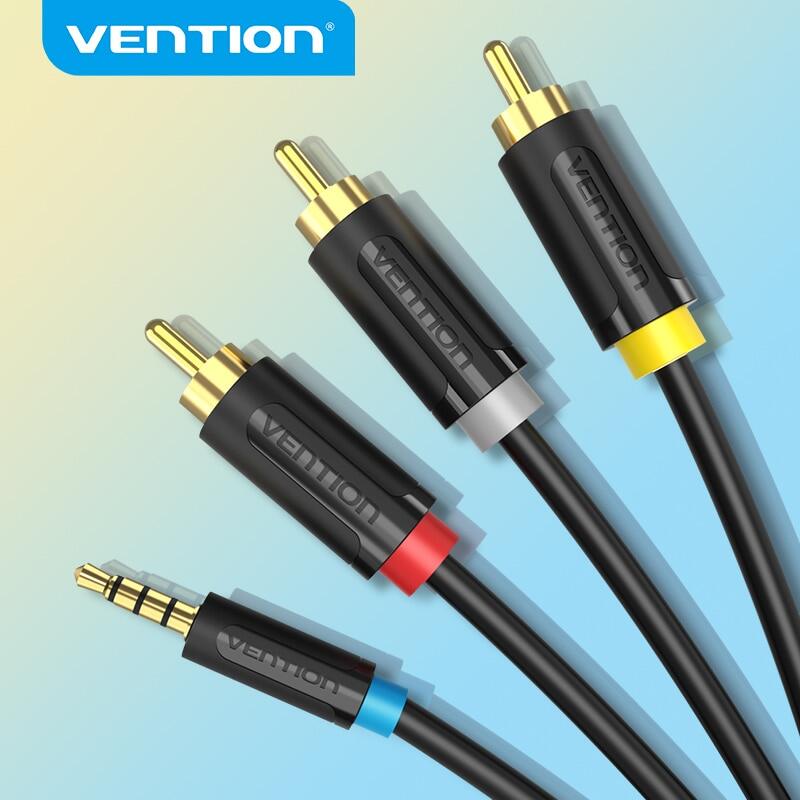>> BÁO GIÁ CỌC LOA 3 TÁC DỤNG BẮP CHUỐI - CÀNG CUA - MỎ CHIM CHO LOA AMPLIFIER - GIẮC CẮM ÂM THANH CHO LOA AMPLI (1 CHIẾC | Shopee Lazada Sendo Tiki mới nhất 64 Vention Cáp Giắc Cắm 3.5Mm Đến 3 RCA Cáp Âm Thanh Video AV Cho Nam Dây Âm Thanh Nổi AUX 3RCA Tiêu Chuẩn Cáp, Dây Cho Loa TV CD DVD