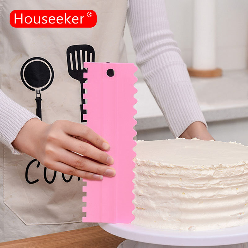 Houseeker 4 Cái/bộ Nhựa Bánh Thìa, Dụng Cụ Trang Trí Bánh Kẹo Mềm Dụng Cụ Cạo Kem Bơ Mượt Mà, Phụ Kiện Làm Bánh