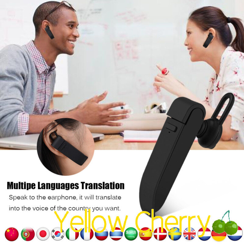 Multi-language Instant Translator Voice Translator Wireless Bluetooth Earphone Headphones Traductor Simultaneo Russian Language
