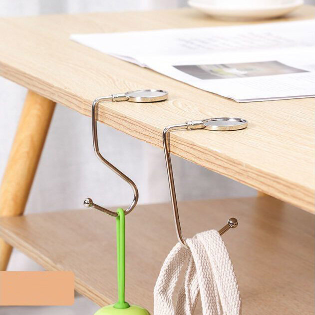 Folding Bag Hook Hanger Purse Handbag Holders Table Organizer Office Desk Side Hook