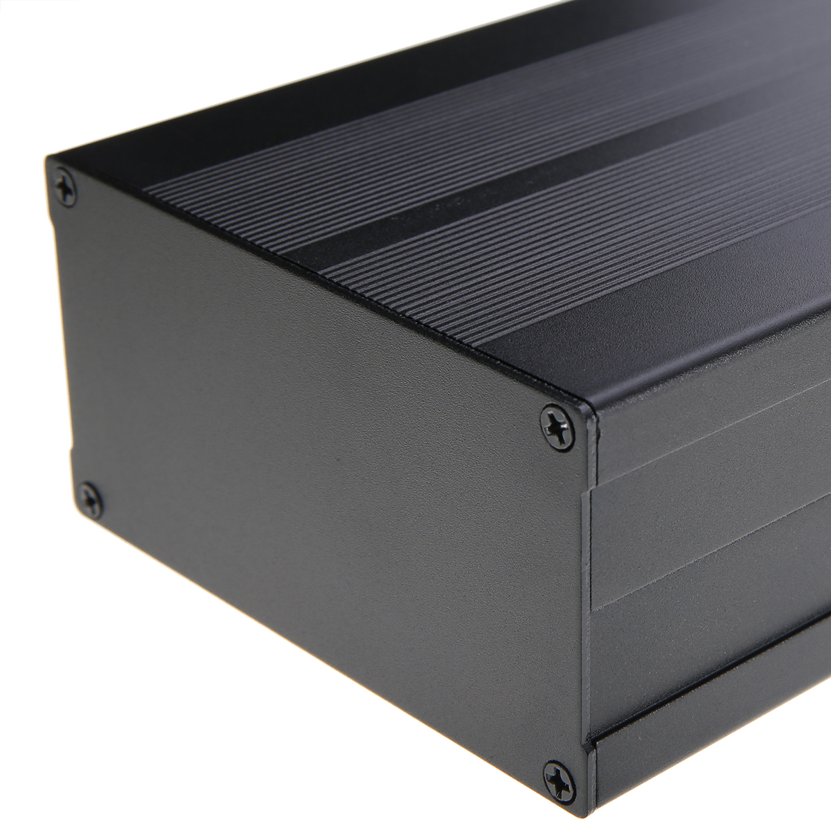 BOKALI 1 Bộ Hộp Nhôm Vỏ Ngăn Bảng Mạch Điện Tử Công Trình Đen 150*105*55Mm