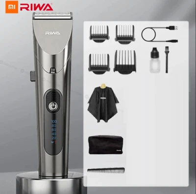 Original Xiaomi RIWA Electric Hair Clipper For Men Professional Hair Trimmer Machine USB Rechargeable Hair Cutting Beard Machine Washable