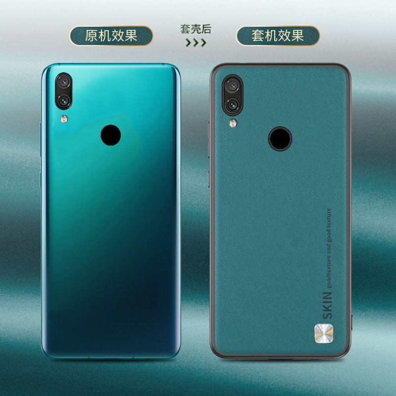 Casing for Redmi Note 7 Pro Note7 Case Plain Skin Leather Cover Xiaomi Redmi Note 7Pro Soft Bumper Shockproof Coque
