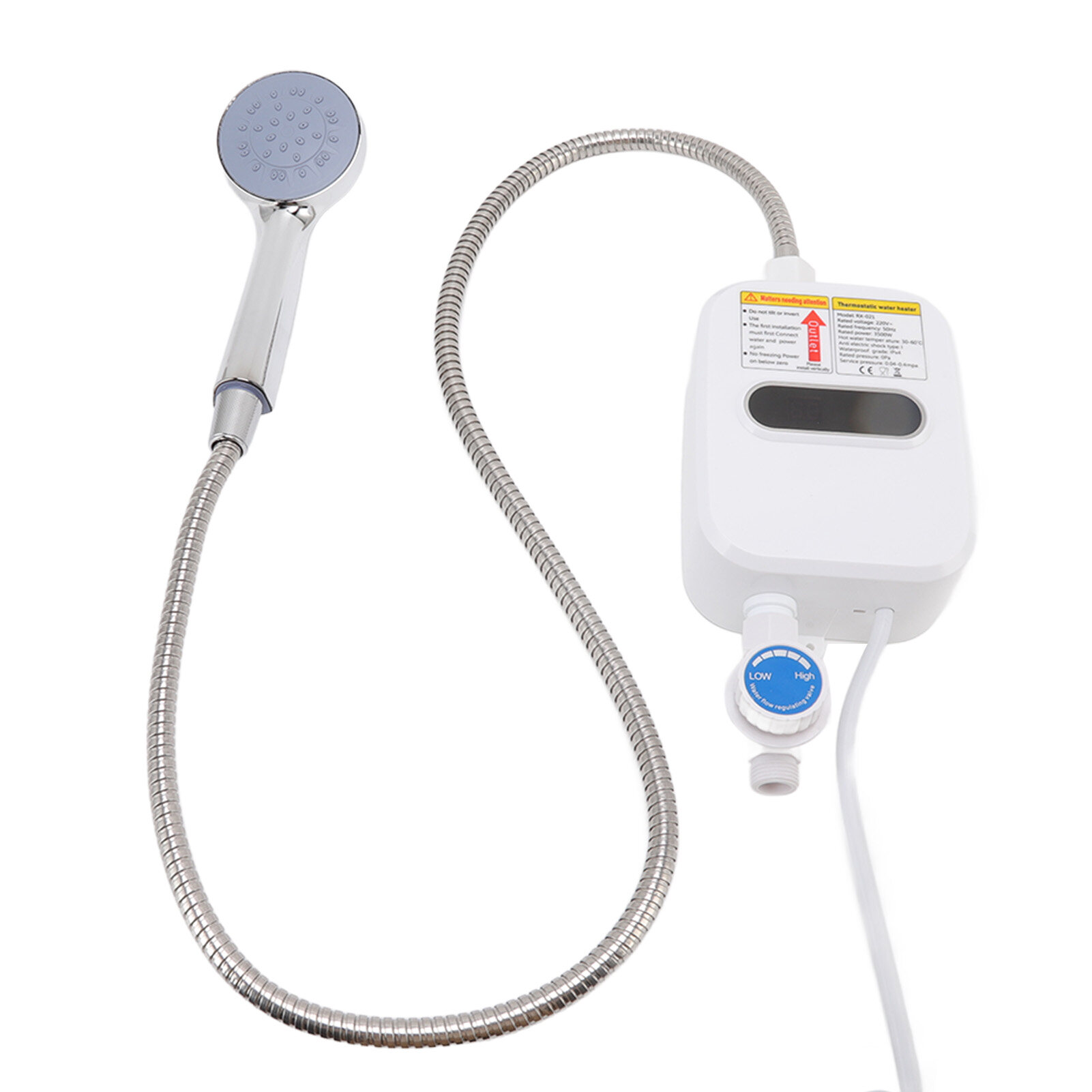 3500w Tankless Water Heater with Shower Head Electric Instantaneous