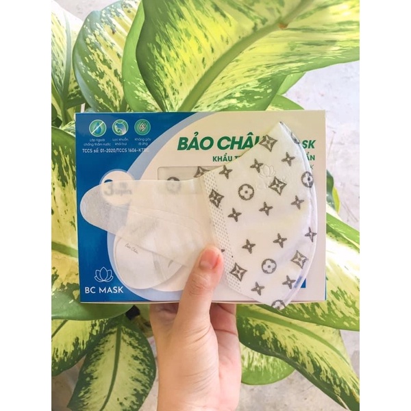(50 cái) Khẩu Trang 3D Mask Hoạ Tiết LV