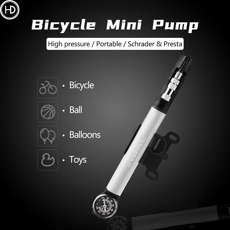 Bicycle pump, mini portable air pump, mountain bike road bike bicycle