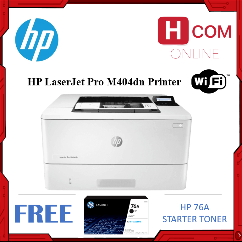 HP LaserJet Pro M404dn Printer Print / Auto Duplex / Network Print [100 Genuine] Lazada